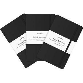 Huhuhero 10 Colors Lined Journal for Women Men, 120GSM Thick Paper Hardcover Notebooks for Work Writing Business, College Ruled Journaling Notebooks, Diary Notepad 5"×8.25"