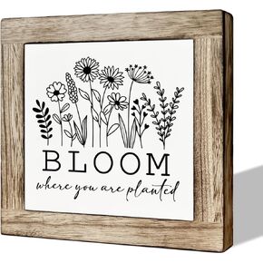 Spring Decor, Wooden Box Signs for Home Decor, Flower Truck Sign, Spring Sign, Wall Decor Art, Decorative Wood Hanging Sign, Balcony Decor, Home Farmhouse Decor, Market Fresh Flower Sign