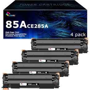 85A CE285A Toner Cartridge Replacement for HP 85A CE285A Toner Cartridge for P1102w P1109W M1217nfw M1212 M1212nf M1217 Printer(Black, 4 Pack)