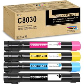AltaLink C8030 C8035 C8045 Toner Cartridge Replacement for Xerox AltaLink C8030 C8035 C8045 C8055 C8070 Printer.006R01697 006R01698 006R01699 006R01700 Toner Set