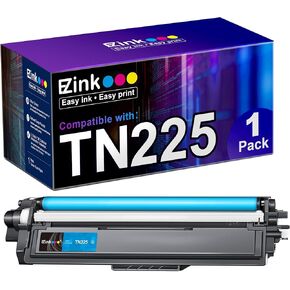 E-Z Ink Compatible Toner Cartridge Replacement for Brother TN225 TN-225 Cyan to Use with MFC-9130CW HL-3170CDW HL-3140CW HL-3180CDW MFC-9330CDW MFC-9340CDW HL-3180CDW DCP-9020CDN (Cyan, 1 Pack)