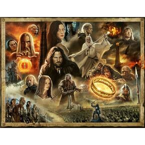 Ravensburger The Lord of The Rings: The Two Towers | Unique 2000 Piece Jigsaw Puzzle for Adults | Stimulating Brain Game | Perfect Interlocking Fit - 17294 | Softclick Technology for Seamless Puzzling