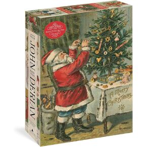 John Derian Paper Goods: Santa Trims The Tree 1,000-Piece Puzzle