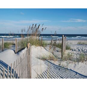Heritage Puzzle Inc. Wild Dunes 1000 Piece Puzzle - Beach Theme Jigsaw for Adults, Ocean Puzzles, 30x24 inches, Cardboard, 1000 Units, Made in USA