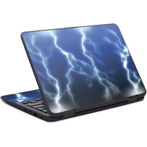 MightySkins Skin لجهاز HP Chromebook X360 11" G11 (2017) - عاصفة البرق | غطاء ملتف من الفينيل واقٍ ومتين وفريد ​​من نوعه | سهل التطبيق والإزالة وتغيير الأنماط | صنع في الولايات المتحدة الأمريكية
