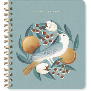 Fringe Studio Non-Dated Weekly Planner, Floral, Paper Cover, 160 Pages, 7" x 8.375" (878102)