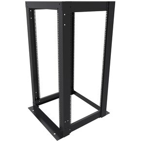 NavePoint 45U 23-inch Width 4-Post Frame Rack - Open Frame Rack with Cage Nut for 19 Inch Equipments, Server Rack 881lbs Weight Capacity, Floor Mount, RU Markings