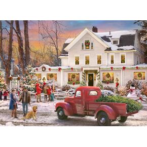 Vermont Christmas Company Box of 'The Inn at Christmas' Christmas Cards - 15 Cards & 16 Foil Envelopes