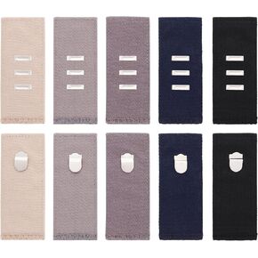 10pcs Waist Extenders with Metal Hook, Adjustable Trousers Waist Extender Pants Waistband Expander Set for Women Men Trousers Pants Jeans Pregnancy Maternity