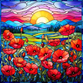 Stalente Diamond Painting Kits for Adults, 5D DIY Diamond Art Kits for Beginners Round Full Drill Diamond Painting for Home Wall Decoration Gift 12×12inch, Flower