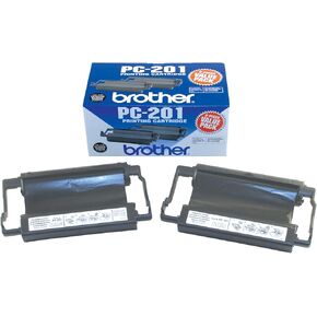 Brother® PC-201, Black Print Cartridges, Pack Of 2