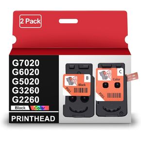Replacement for Canon PIXMA G7020 G4270 G3270 G6020 G5020 G3260 G2260 MegaTank All-in-One Printer Remanufactured PrinterHead refillable Ink cartridges Combo Set