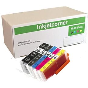 Inkjetcorner Compatible Ink Cartridge Replacement for PGI-280XXL CLI-281XXL PGI 280 XXL CLI 281 XXL for use with TR8620A TS9520a TS9521Ca TS702A TR8620 TR8520 Printer (5 Pack)