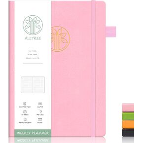 مخطط أسبوعي غير مؤرخ، دفتر الأهداف الأسبوعية، مخطط قائمة المهام الأسبوعية، مخطط الأهداف الأسبوعي مع متتبع العادة، مخطط منظم أسبوعي، 53 أسبوعًا، وردي (5.5 بوصة × 8.5 بوصة) in Kuwait