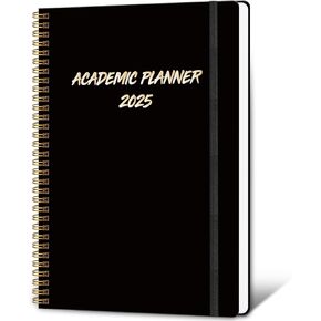 Calendar Planner 2025 Weekly & Monthly Planner from Jan 2025 - Dec 2025,9x11 Inches Academic Organizer Student Planner with Pocket for School, Office