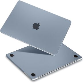 for MacBook Pro 16 inch M3/M2/M1 Case 2023 2021 Released A2991/A2485/A2780, Anti-Fingerprints Hard Shell Case with Keyboard Cover & Trackpad Protector & Webcam Cover, Haze Blue
