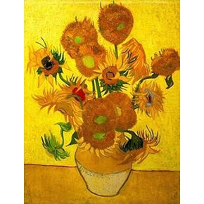 NIHO-JIUMA Diamond Painting Kits Van Gogh's Sunflower, 5D Diamond Art Kit Full Drill Painting Gift for Adult, Home Art Deco (30x40cm/12x16inches)