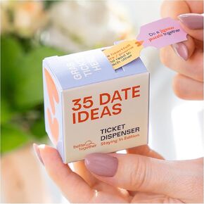 BETTER TOGETHER 35 Couples Date Night Tickets – Romantic Ideas Gifts for Boyfriend, Husband, Fiance, Newlyweds, Wife – Gift for Boyfriend Birthday, Valentines Day, Engagement (Stay-in Edition)