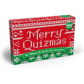 Bubblegum Stuff Merry Quizmas - A Ho-Ho-Holly Jolly Holiday Trivia Game - Sleigh This Christmas With These 100 Tree-mendously Festive Quiz Questions For The Whole Family - 100 Game Cards