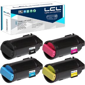 LCL Remanufactured Toner Cartridge Replacement for Xerox VersaLink C505 C505S C505X C500 C500N C500DN 106R03862 106R03859 106R03860 106R03861 (4-Pack Black, Cyan,Magenta, Yellow)