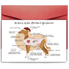 SuperShunhu Funny Christmas Card from The Dog, Humor Christmas Card for Dog Mom or Dog Dad, Cute Destroyed Christmas Card By Dog for Dog Owner