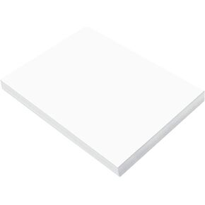 Prang (Formerly SunWorks) Construction Paper, Bright White, 9" x 12", 100 Sheets
