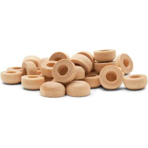 Wood Axle Caps 1/2 inch Diameter Pack of 50 Perfect for Mini Wooden Wheels and Wagon Wheel Replacement by Woodpeckers