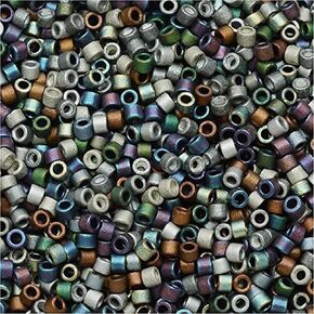 Miyuki DB-MIX24 11/0 Matte Heavy Metals 7.2g Delica Seed Beads Mix