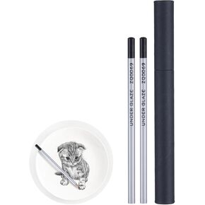 Varku 2PCS Underglaze Pencils for Pottery, Ceramic Black Glaze Percise Pen Pencil, Porcelain Pencils, Black