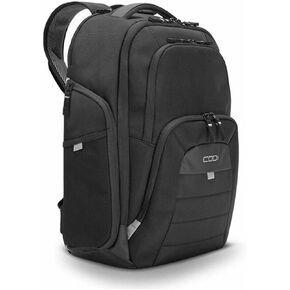 CODi Ferretti Pro Carrying Case (Backpack) for 17.3" Notebook, Tablet, Water Bottle - Black