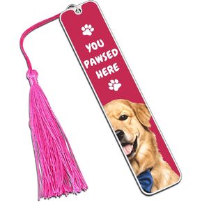 Golden Retriever Gifts for Women, Christmas Dog Gifts for Dog Lovers, Dog Gifts for Owners Men Women, Funny Bookmarks for Womens Men Stocking Stuffers for Christmas Dog Lovers Dog Mom Gifts for Women