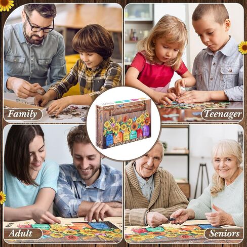 Civaner 500 Piece Christian Puzzles for Adults Bible Puzzles Sunflower Religious Puzzles for Adults Elderly Seniors Inspirational Jigsaw Puzzles Gift for Christmas Mother's Day (Bible Verse) in Saudi Arabia
