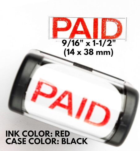 Self Inking Rubber Stamp, Refillable Red Ink Preinstalled - (9/16" x 1-1/2") (Confidential) in Saudi Arabia