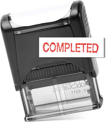 Self Inking Rubber Stamp, Refillable Red Ink Preinstalled - (9/16" x 1-1/2") (Confidential) in Saudi Arabia
