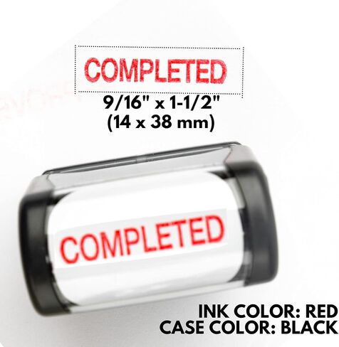 Self Inking Rubber Stamp, Refillable Red Ink Preinstalled - (9/16" x 1-1/2") (Confidential) in Saudi Arabia