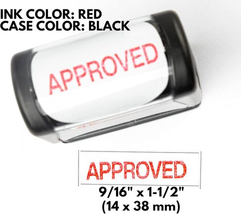 Self Inking Rubber Stamp, Refillable Red Ink Preinstalled - (9/16" x 1-1/2") (Confidential) in Saudi Arabia