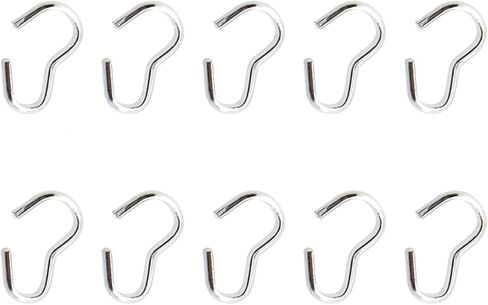 E-outstanding 120pcs Stainless Steel 8mm 3 Shape Quick Links Connectors Pendant Necklace Buckle Closure Connectors DIY Jewelry Accessories, Silver in Saudi Arabia