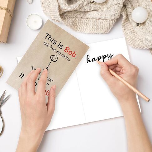 Funny Birthday Card for Men Women, Hilarious Birthday Gifts for Family Friends Coworkers, Cheeky Bday card for Him Her, Black Humor Birthday Card, Humorous Office Greeting Card in Kuwait