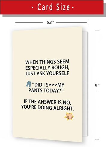 Funny Birthday Card for Men Women, Hilarious Birthday Gifts for Family Friends Coworkers, Cheeky Bday card for Him Her, Black Humor Birthday Card, Humorous Office Greeting Card in Kuwait