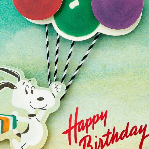 Hallmark Peanuts Birthday Card (Snoopy, Balloons) in Saudi Arabia