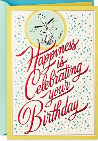 Hallmark Peanuts Birthday Card (Snoopy, Balloons) in Saudi Arabia
