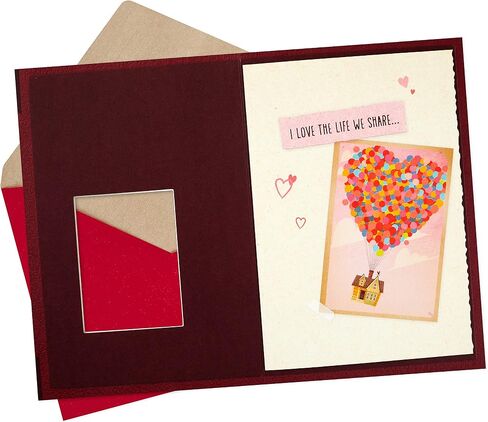 Hallmark Valentines Day Card or Anniversary Card for Husband, Wife, Boyfriend, Girlfriend (Pixar Up, Life with You Is An Adventure) in Saudi Arabia