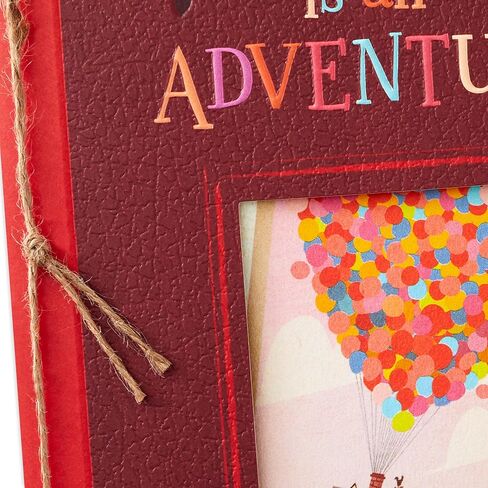 Hallmark Valentines Day Card or Anniversary Card for Husband, Wife, Boyfriend, Girlfriend (Pixar Up, Life with You Is An Adventure) in Saudi Arabia