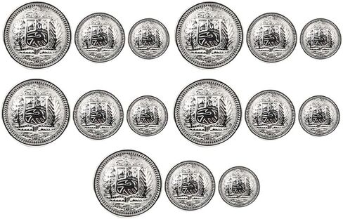 Wakauto 30 Piece Antique Metal Buttons with Round Shaped, 25mm/1 in Blazer Button Set Vintage Sewing Buttons for Coats Jacket DIY Craft (Black) in Kuwait