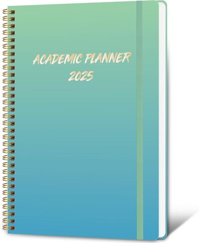 Calendar Planner 2025 Weekly & Monthly Planner from Jan 2025 - Dec 2025,9x11 Inches Academic Organizer Student Planner with Pocket for School, Office in Saudi Arabia