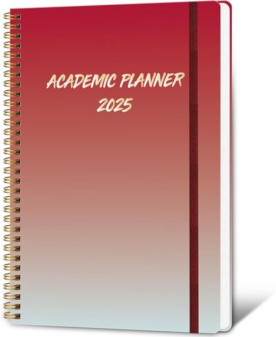 Calendar Planner 2025 Weekly & Monthly Planner from Jan 2025 - Dec 2025,9x11 Inches Academic Organizer Student Planner with Pocket for School, Office in Saudi Arabia