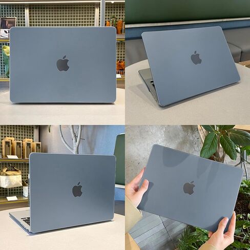 for MacBook Pro 16 inch M3/M2/M1 Case 2023 2021 Released A2991/A2485/A2780, Anti-Fingerprints Hard Shell Case with Keyboard Cover & Trackpad Protector & Webcam Cover, Haze Blue in Saudi Arabia