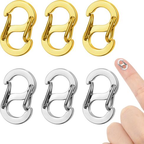10pcs Silver/Small Double Opening Lobster Clasp,Necklace Clasp,Necklace Connector,Necklace Shortener Clasp,Double Necklace Clasp,Lobster Clasps for Jewelry Making,Bracelet Necklaces Anklet… in Saudi Arabia