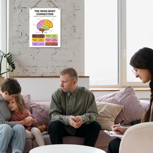 مكتب علاج الصحة العقلية، ديكور جدار خشبي معلق، علامة خشبية للطاقة الإيجابية، تأكيدات إيجابية، ديكور حائط خشبي، مكتب، مدرسة، غرفة الصف، دور الحضانة، ديكور رائع، هدايا المعالج 8''x10'' (DH30) in Kuwait