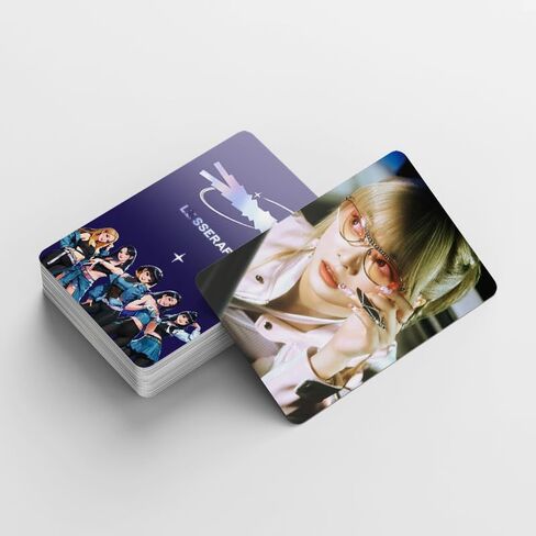 92Pcs (60 Lomo Cards+ 32 stickers) for LESSERAFIM Photocards Set FEARNOT Fans Gift for Boys and Girls (UNFORGIVEN) in Saudi Arabia